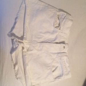John Galt White Denim Shorts. NWT